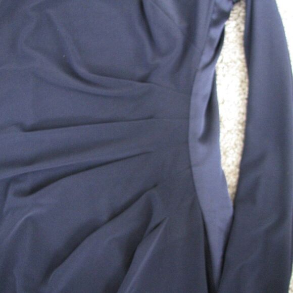 Ralph Lauren navy silk blend dress 14 - Picture 5 of 9